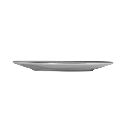 Melamine Oval Crackle Plate - Gray