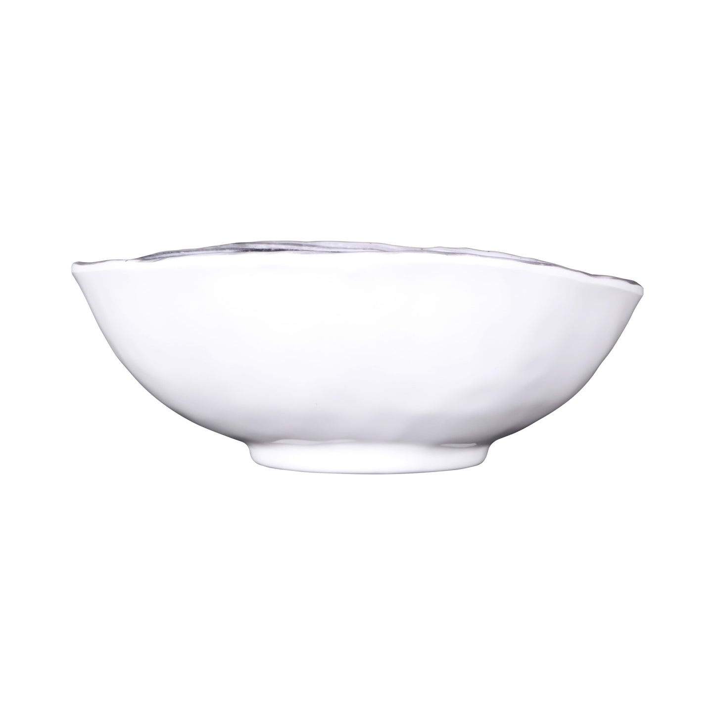 Melamine Oval Bowl - Black Design