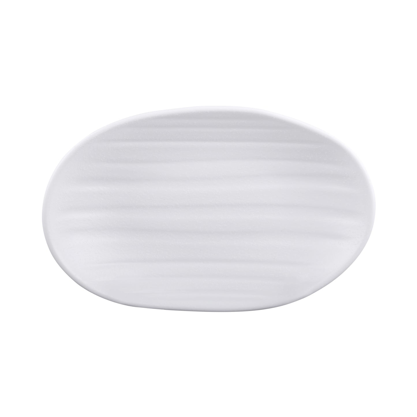 Melamine Deep Oval Plate - White