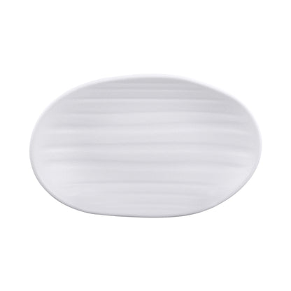Melamine Deep Oval Plate - White