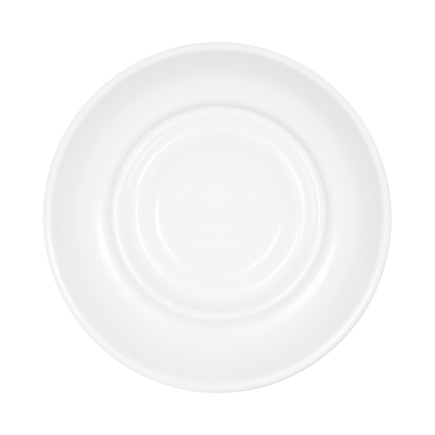 Melamine Coffee Saucer - White