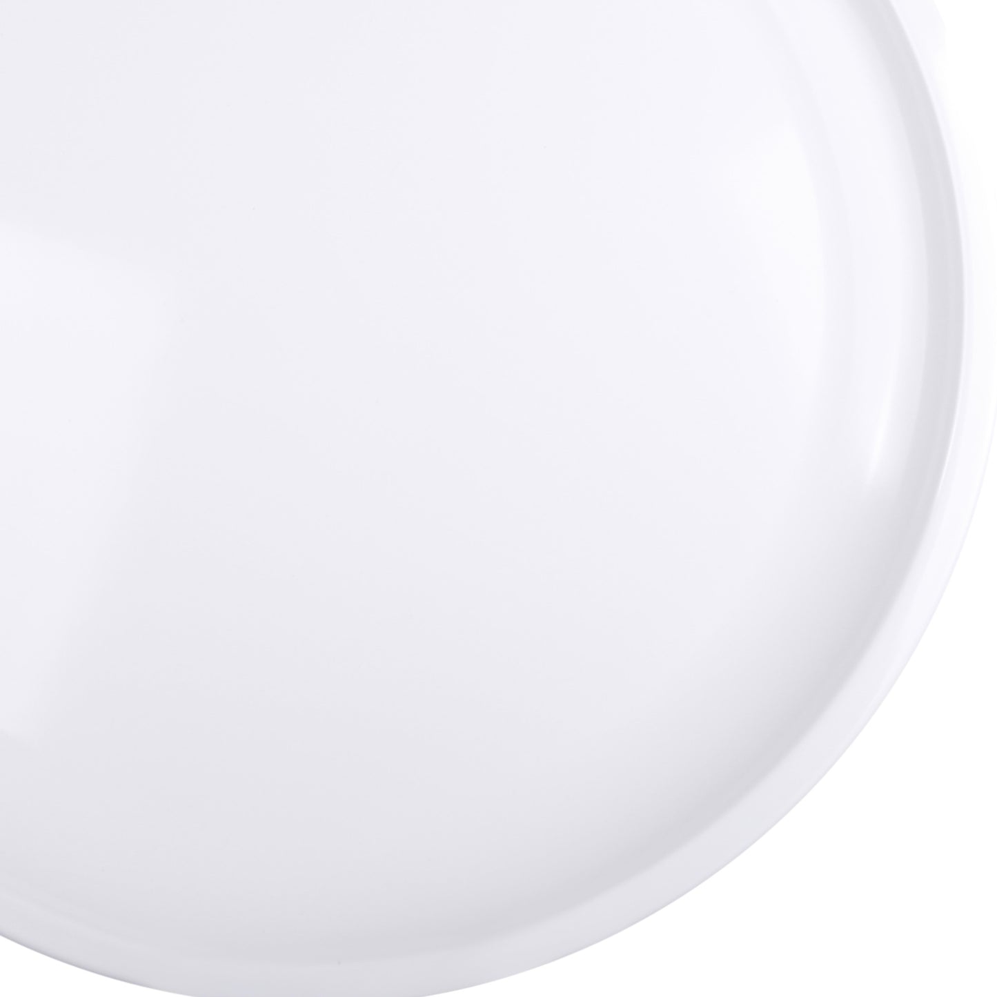Melamine Round Coupe Platter - White