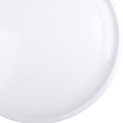 Melamine Round Coupe Platter - White