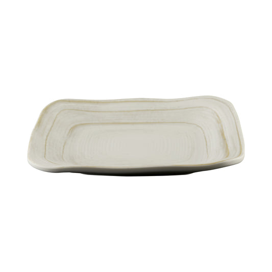 Melamine Irregular Square Plate - Off White Design