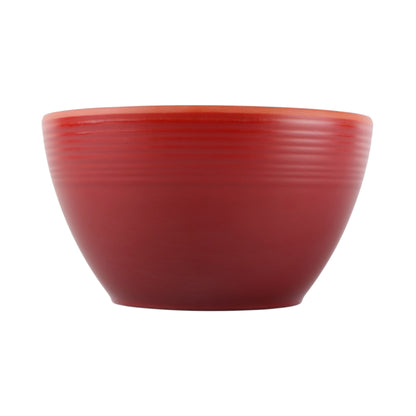 Melamine Round Bowl - Red Glaze