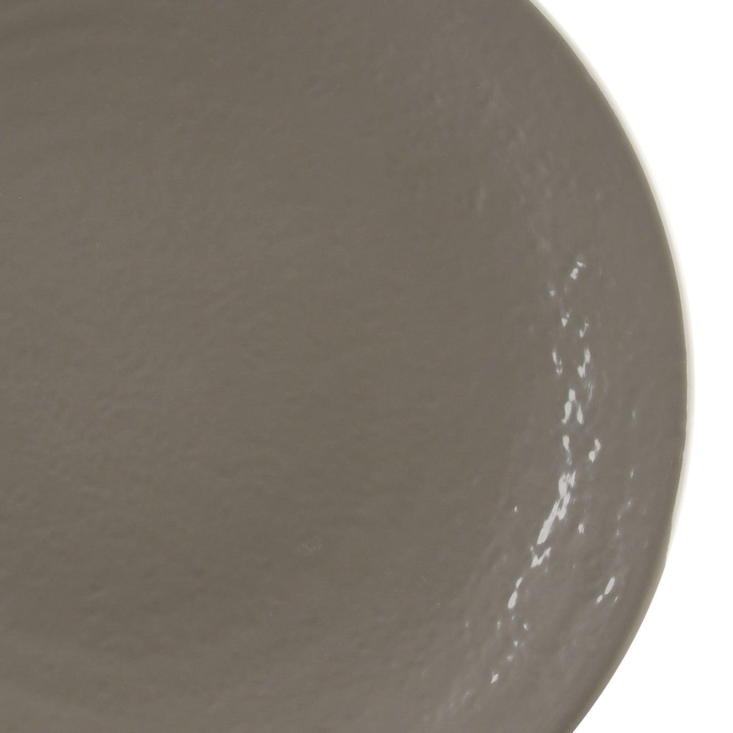Melamine Round Pebble Plate - Mushroom
