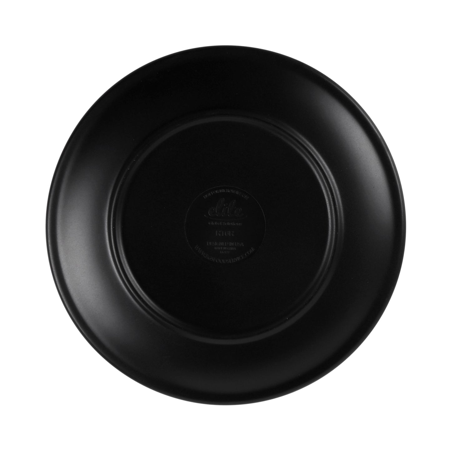 Melamine Round Plate - Black