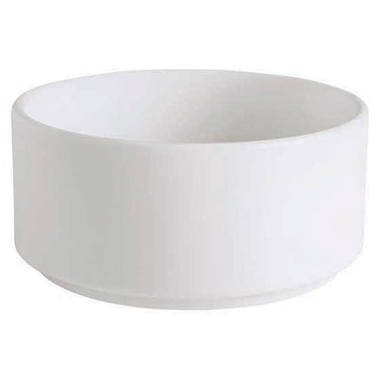 11 oz. Bright White Porcelain Stackable Soup Cup, 4" Dia., Corona Actualite (12 Pack)