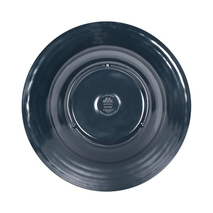 Melamine Round Two-Tone Bowl - Abyss Gloss Inside/Lapis Matte Outside