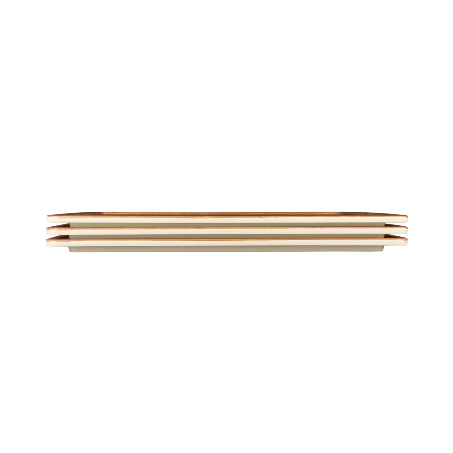 Melamine Rectangular Serving Board - Bamboo