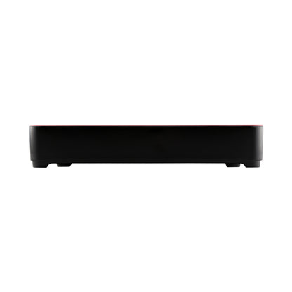 Melamine Two-Tone Bento Box - Black Outside, Red Inside