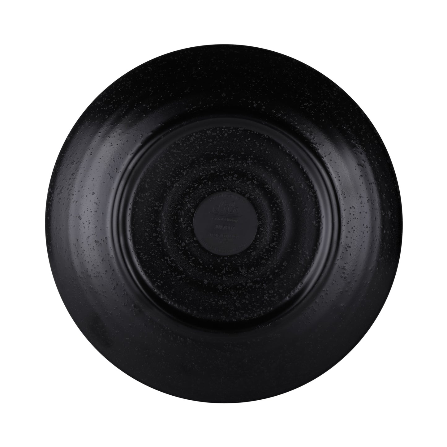 Melamine Round Plate - Black