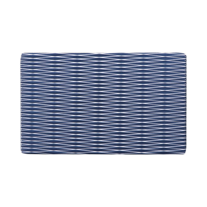 Melamine Rectangular Plate - White w/ Lapis Decal