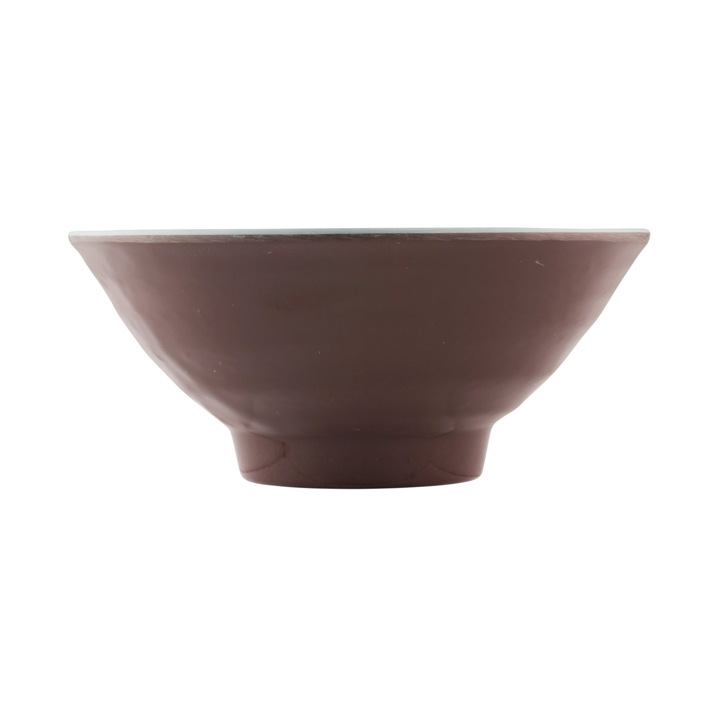 Melamine Bowl - Aubergine Matte Finish Outside/Abyss Gloss Finish Inside