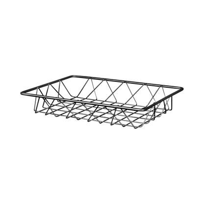 Metal Rectangular Wire Basket - Gunmetal Grey