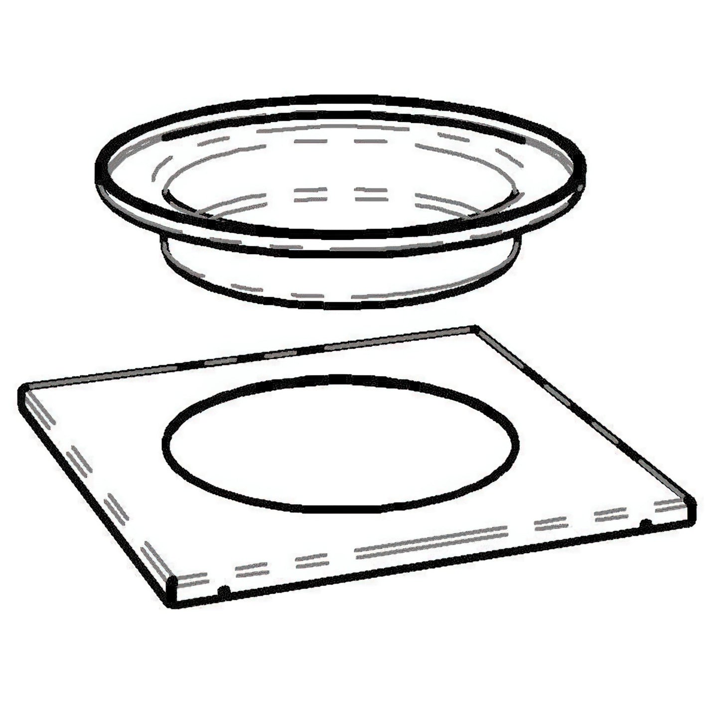 RAISER Spare Decoration Steel Frame with Plastic Inset