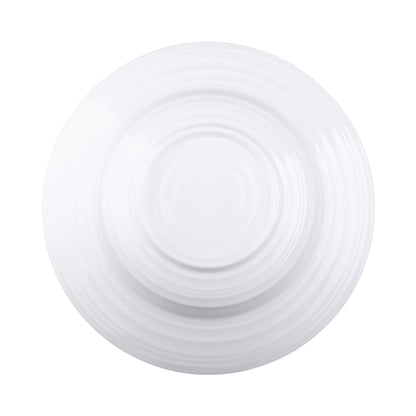 Melamine Swirl Pasta/Soup Bowl - White