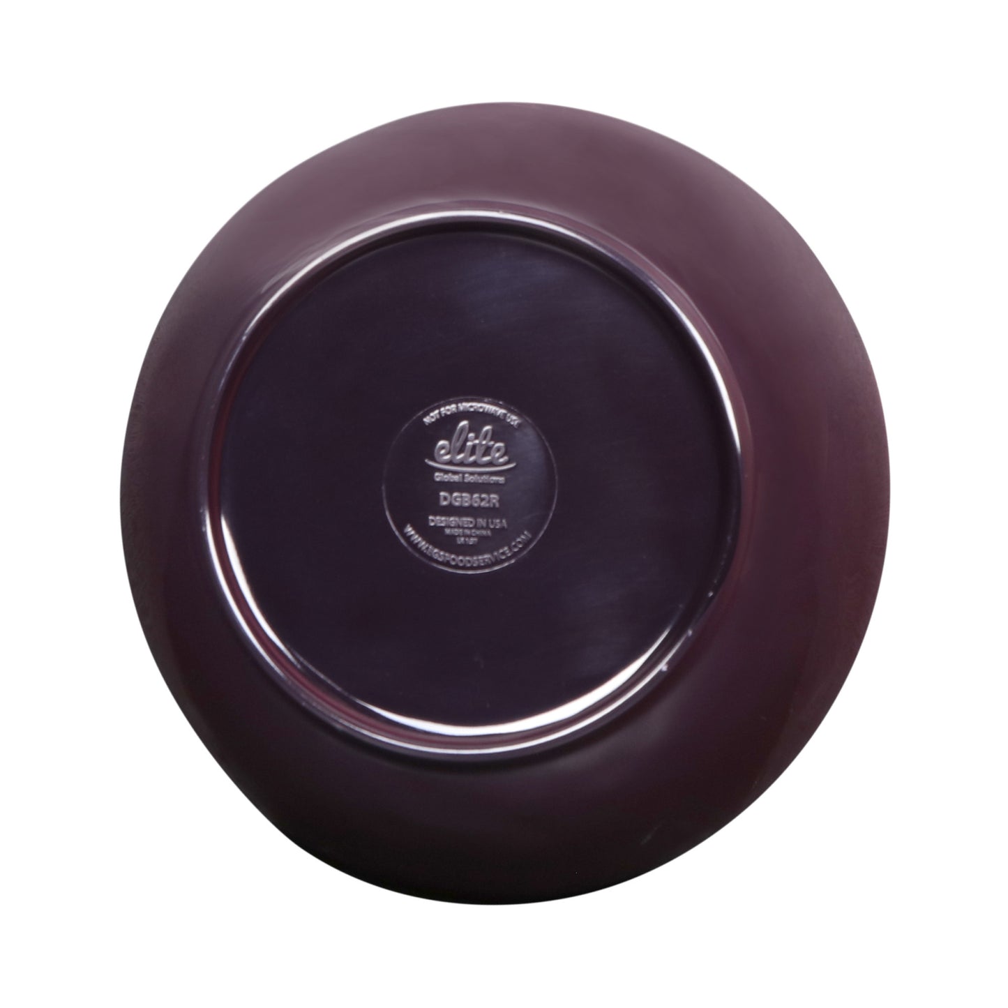 Melamine Irregular Round Bowl - Purple Glaze