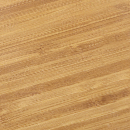 Melamine Round Serving Board - Bamboo