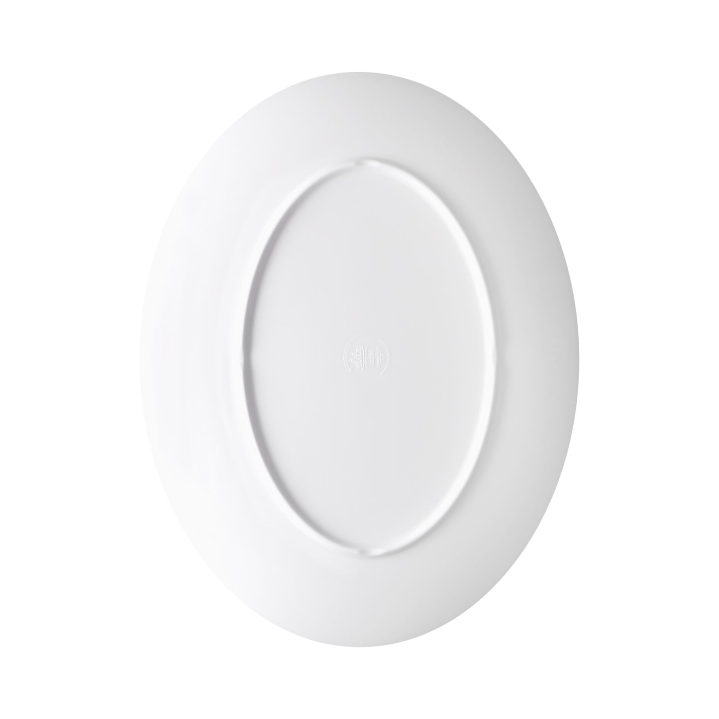 Melamine Oval Plate - White w/ Black Trim