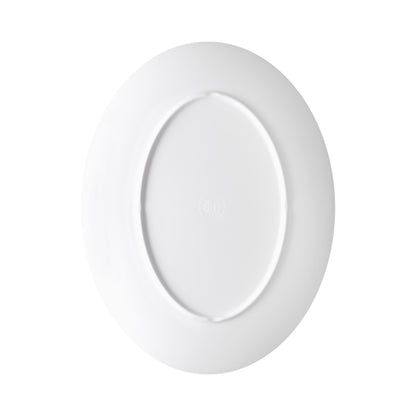 Melamine Oval Plate - White w/ Black Trim