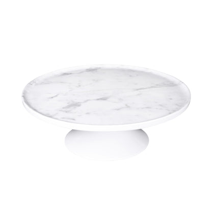 Melamine Round Plate Stand - Carrara Marble