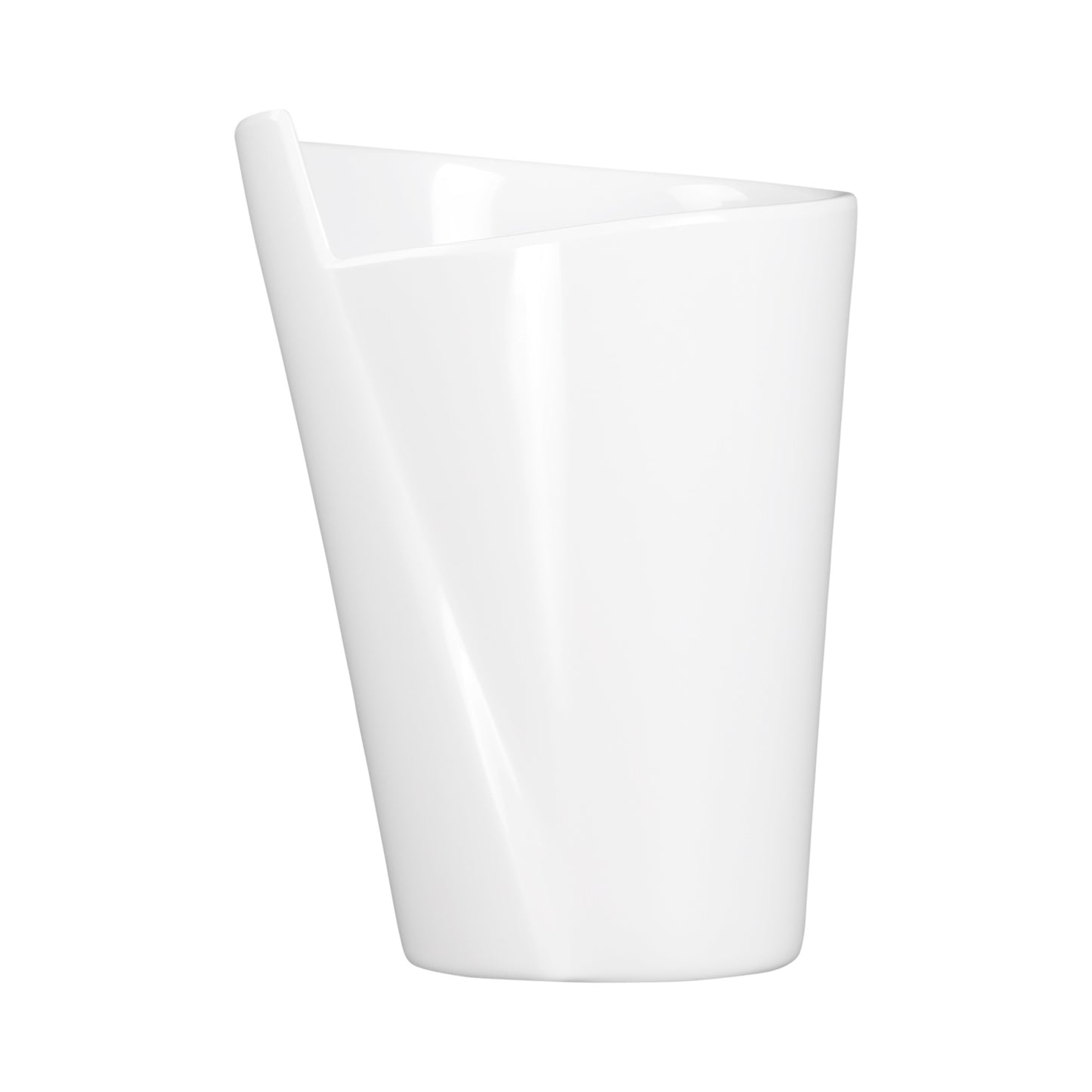 Melamine Large Spiral Crock - White