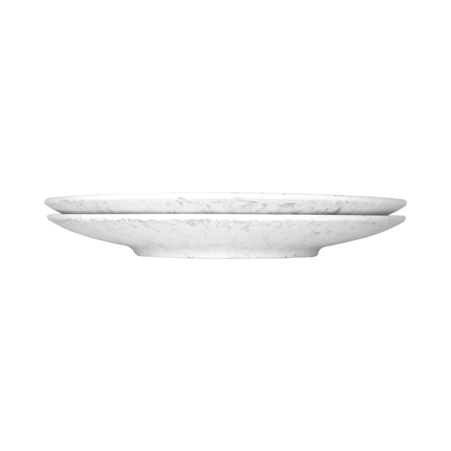 Melamine Round Plate - Gray Marble