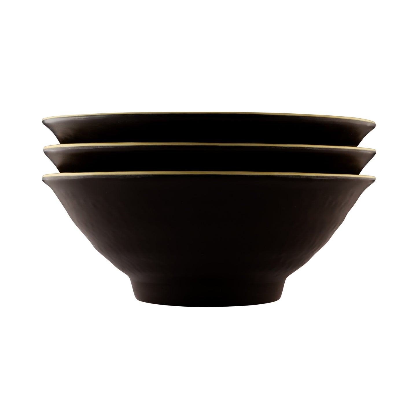 Melamine Bowl - Aubergine Matte Finish Outside/Olive Oil Gloss Finish Inside