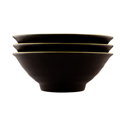 Melamine Bowl - Aubergine Matte Finish Outside/Olive Oil Gloss Finish Inside