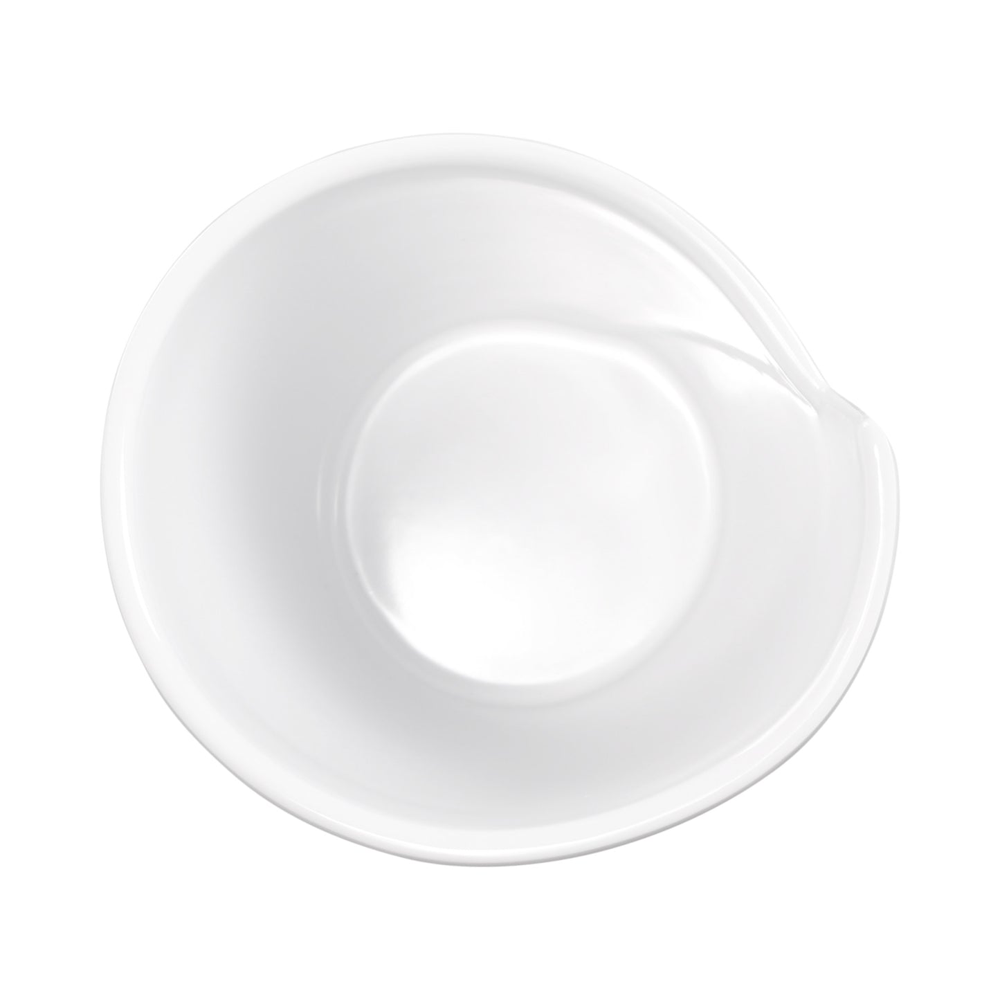 Melamine Medium Spiral Crock - White