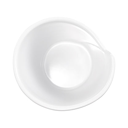 Melamine Medium Spiral Crock - White
