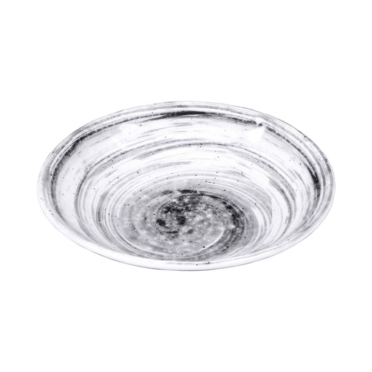Melamine Round Bowl - Black Design