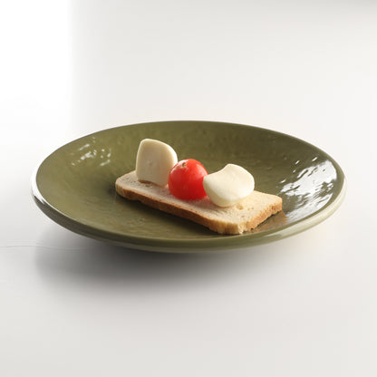 Melamine Round Pebble Plate - Lizard