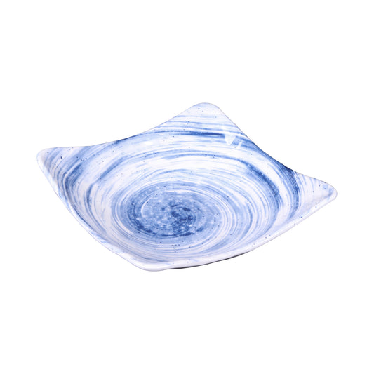 Melamine Square Bowl - Navy Design