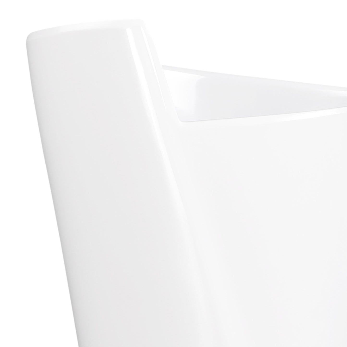 Melamine Medium Spiral Crock - White