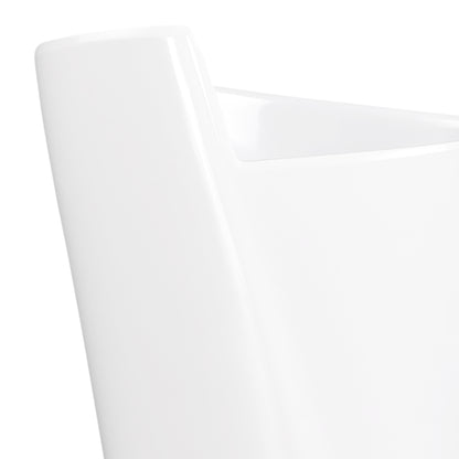 Melamine Medium Spiral Crock - White