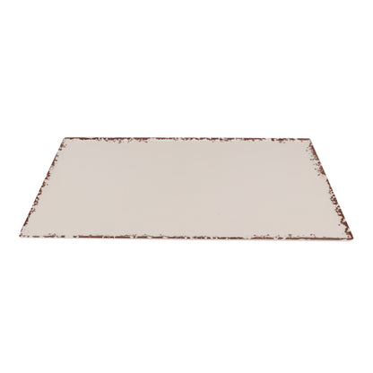21" x 12.75" Melamine Rectangular Platter, Full Size, GN 1/1, G.E.T. Tuscan