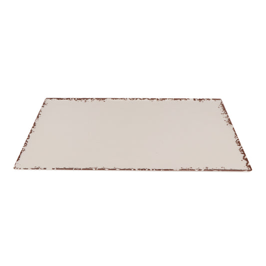21" x 12.75" Melamine Rectangular Platter, Full Size, GN 1/1, G.E.T. Tuscan