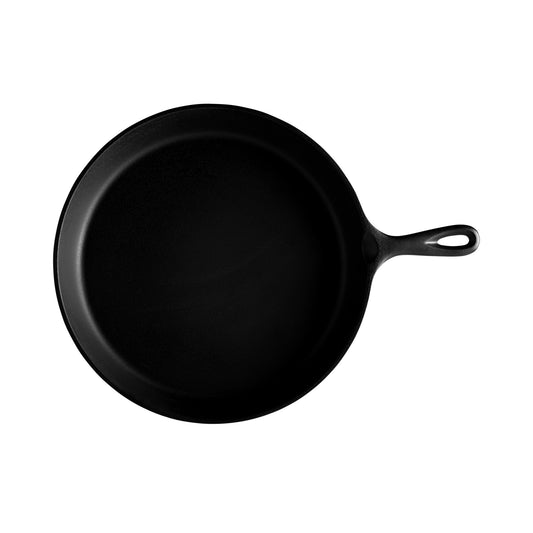 Melamine Faux Cast Iron Fry Pan - Black