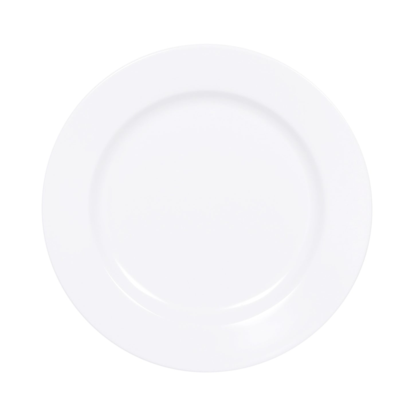 Melamine Round Plate - White