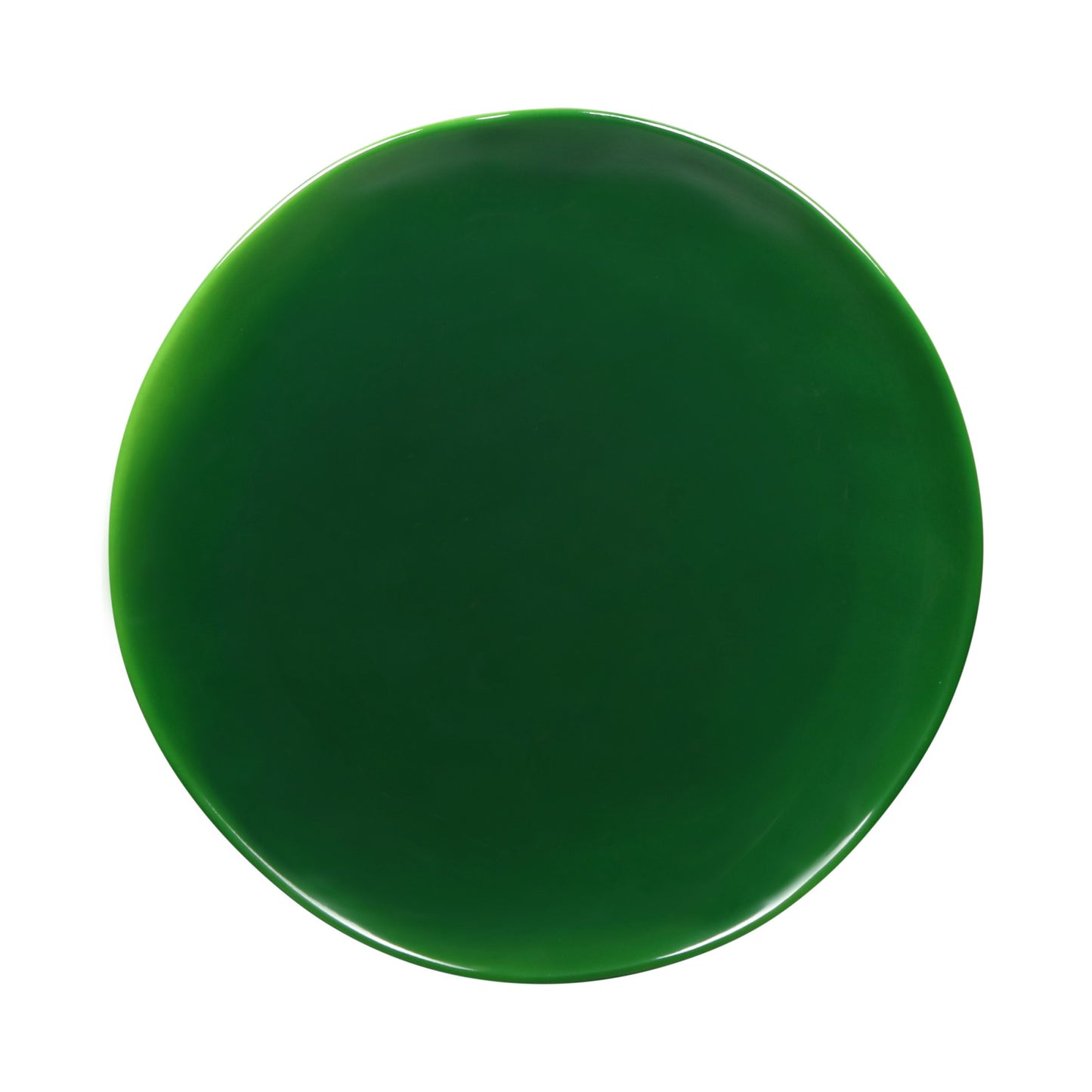 Melamine Round Plate - Green Glaze