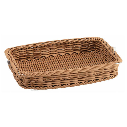 SPARE Bread Basket  Wicker Bread Basket, plastic (black)
