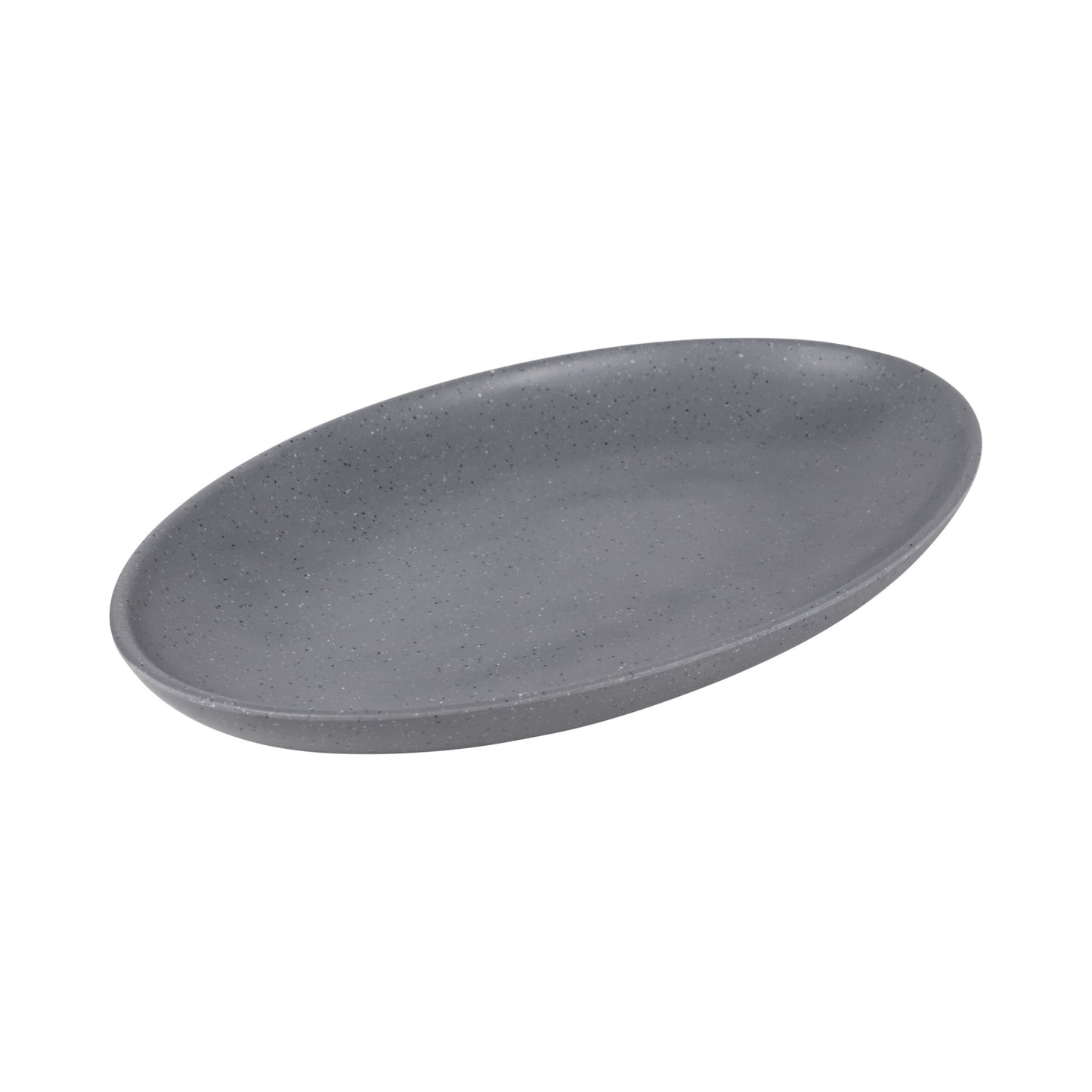 Melamine Oval Platter - Granite Stone