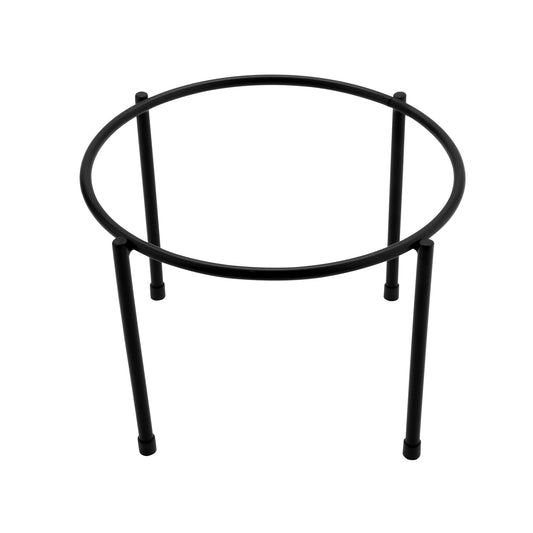 10" Black Round 1-Tier Pizza Stand, 7" tall