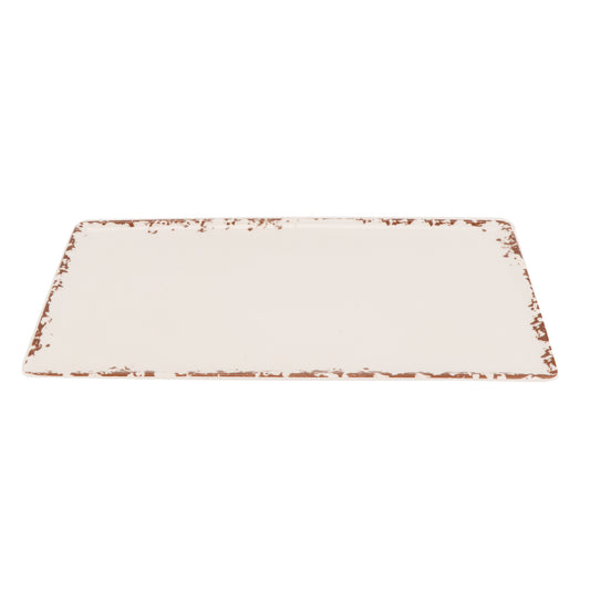 12.75" x 7" Melamine Rectangular Platter, Third Size, GN 1/3, G.E.T. Tuscan