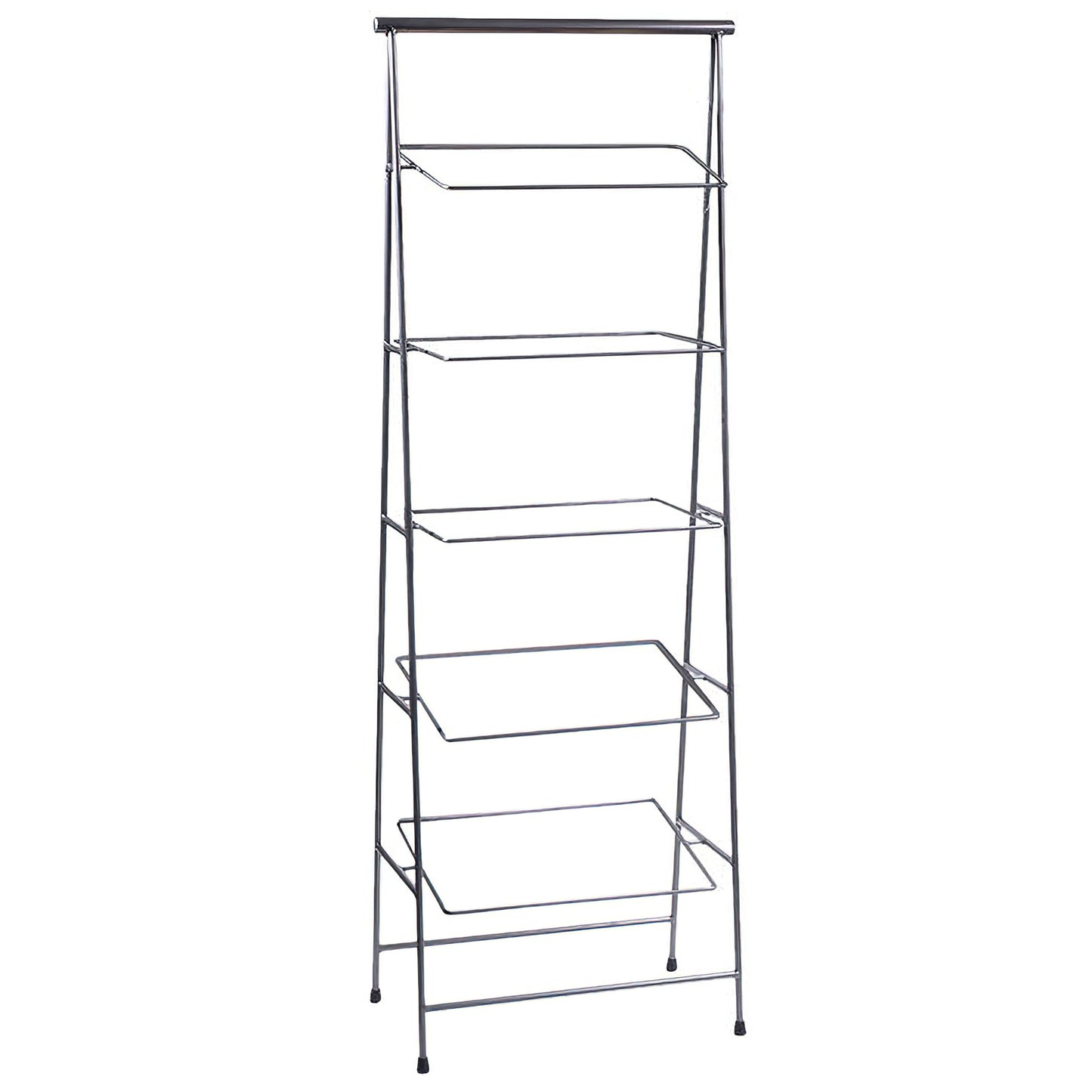 23.5" x 14" Rectangular Gray 5-Tier Pane Stand, 64" tall (f