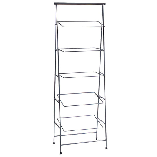 23.5" x 14" Rectangular Gray 5-Tier Pane Stand, 64" tall (f