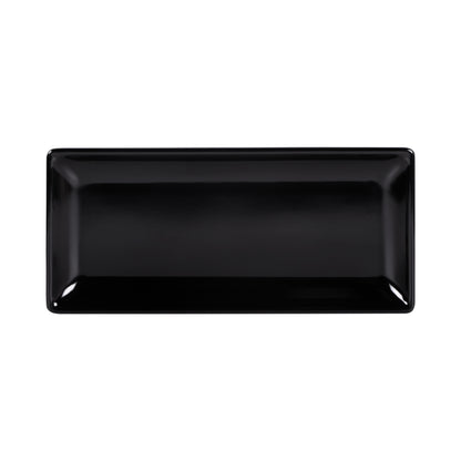 Melamine Rectangular Plate - Black