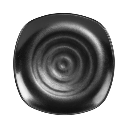 Melamine Square Plate - Black